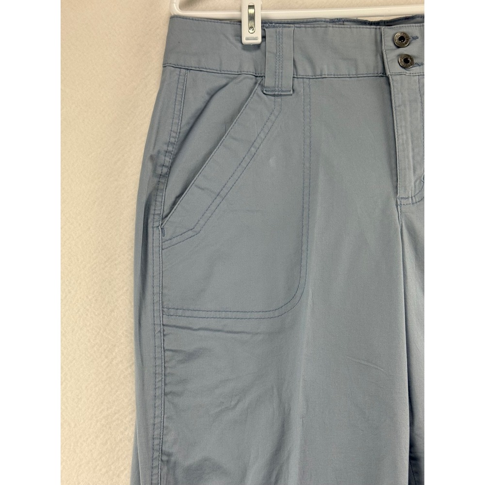 Gloria Vanderbilt Capri Pants Womens 12 Blue Stretch Amanda Cropped Tie Hem - Picture 6 of 11